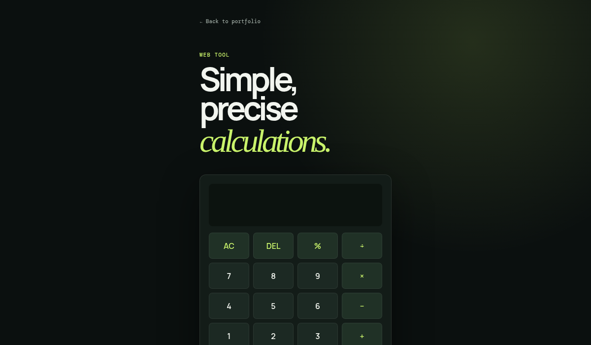 Calculator cover