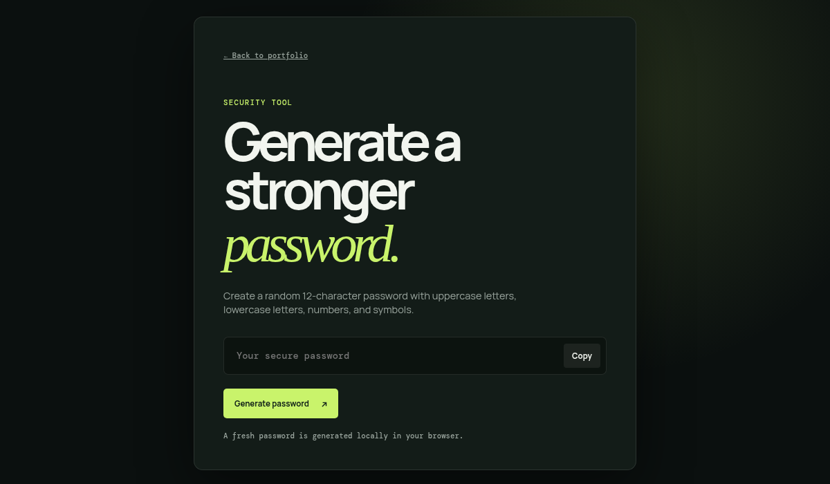Password Generator cover