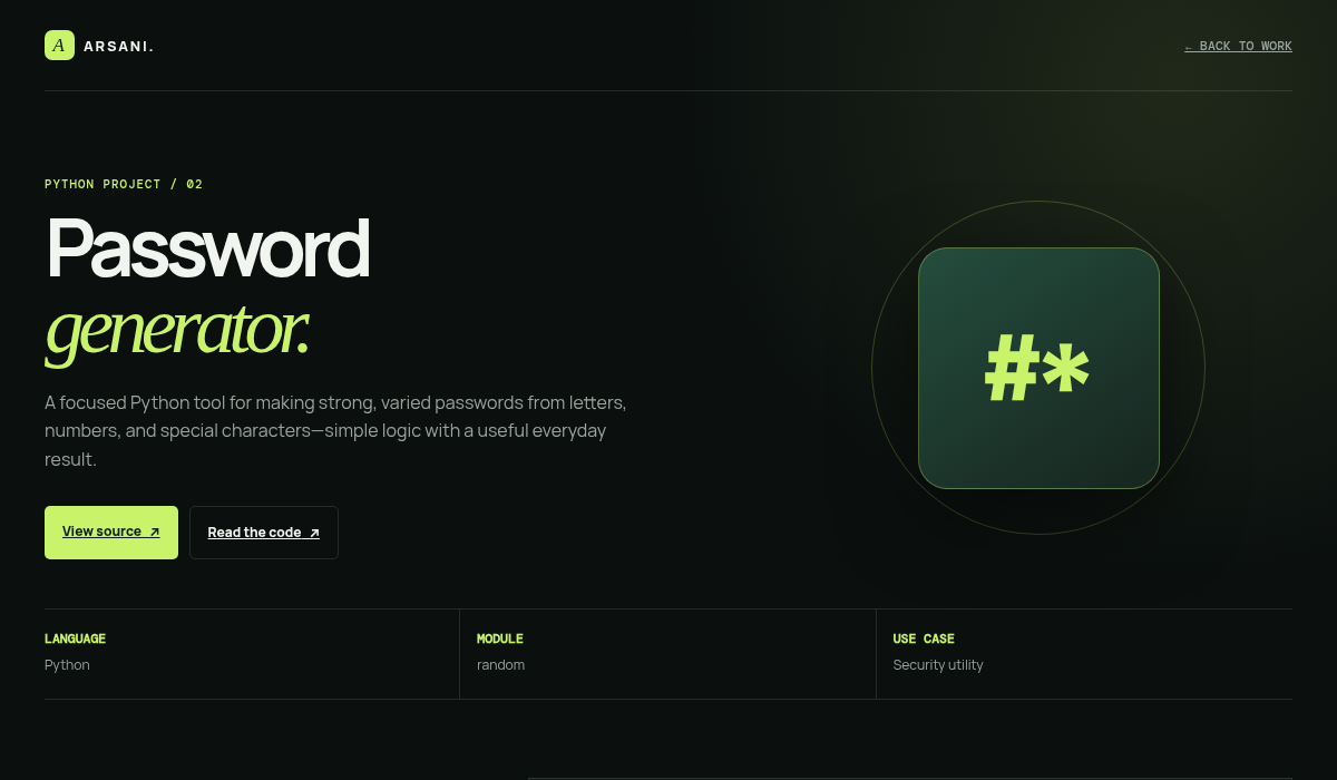 Python Password Generator cover